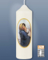 Preview: Marienkerze 165x50 mm Aufdruck Maria mit Kind