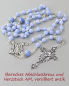 Preview: Rosenkranz Achat Perlen hellblau