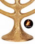 Preview: Menorah 22 x  29 cm Leuchter solide Bronze