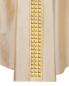 Preview: Kasel gold mit Mittelstab und Innenstola 135 cm
