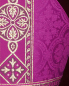 Preview: Nikolausmitra aus violettem Damast