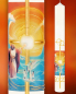 Preview: Osterkerze Moses mit Jahreszahl 800 x 80 mm