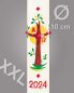 Preview: Osterkerze XXL Lebensbaum 1000 x 100 mm mit Nägeln