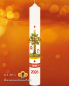 Preview: Osterkerze 600 x 80 mm Lebensbaum mit Sonne