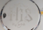 Preview: Ziborium Messing vernickelt, innen vergoldet 18 cm