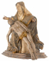 Preview: Pieta 16. Jhrd. 34 x 32 cm holzgeschnitzt antik gefasst