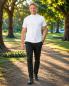 Preview: Clerical polo shirt, black, short sleeve
