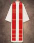 Preview: Priesterstola rot 150 cm Goldfädeneinwebe Wolle/ PE