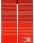 Preview: Stola Rot Streifeneinwebe mit Japangold 150 cm lang