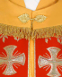 Preview: Nikolaus-Rauchmantel gold mit Kreuzsymbol und Olivenzweig