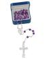 Preview: Rosenkranz Amethystperlen 4 mm Ø im Geschenketui