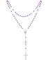 Preview: Rosenkranz Amethystperlen 6 mm Ø im Geschenketui