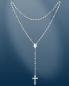Preview: Rosenkranz im Geschenketui Sterling Silber 4 mm Ø