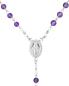Preview: Rosenkranz Amethystperlen 4 mm Ø im Geschenketui
