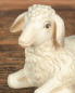 Preview: Schaf liegend, coloriert "Matteo Krippe" 28cm