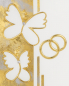 Preview: Hochzeitskerze Schmetterlinge Oval 2 Dochte