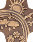 Preview: Bronze Kreuz mit Relief "Gottes Schöpfung"