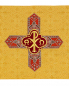 Mobile Preview: Segensvelum gold / rot 300 x 50 cm mit Kreuz