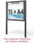 Preview: Schaukasten Alu, 100 mm tief Außenmaß 980 x 1130 mm