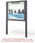 Preview: Schaukasten Alu 100 mm tief Außenmaß 1180 x 1130 mm