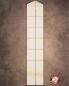 Preview: Priesterstola Beige, Handwebstoff, Streifeneinwebe