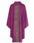 Preview: Kasel violett mit Stola eingewebe Goldstreifen