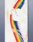 Preview: Taufkerze mit Kreuz und Regenbogen 265 x 50 mm