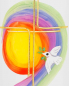Preview: Taufkerze Arche Noah 265 x 60 mm mit Regenbogen
