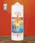 Preview: Tischkerze "Moses" 225 x 70 mm mit Jahreszahl