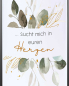 Preview: Trauerkerze 200 x 80 mm "sucht mich in euren Herzen"