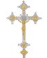 Preview: Vortragekreuz vernickelt 54 x 35 cm, 4- Evangelisten