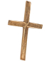 Preview: Kreuz aus solider Bronze 11 x 18 cm zeitgemäß schlicht