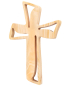 Preview: Wandkreuz aus Zirben-Holz durchbrochen 13,5 x 21 cm
