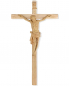 Preview: Wandkreuz Eichenholz, 70 cm hoch Christus 32 cm