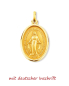 Preview: Wunderbare Medaille 16 mm Gold 14 ct, Marienmedaille