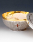 Preview: Ziborium versilbert 14 cm Ø mit IHS