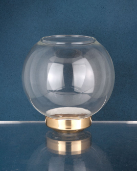 Flambeaux aus Aluminiumrohr mit Glas 100 cm