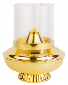 Ewiglicht - Öllampe mit transparentem Plexiglaszylinder