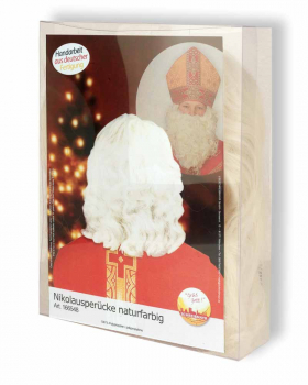 Nikolaus-Perücke naturfarbig