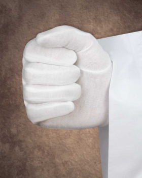 Handschuhe weiß, 100% Nylon