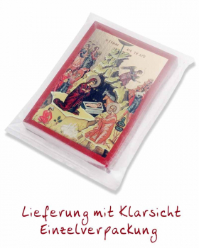 Ikone Weinstock 10x14 cm Christus mit 12 Apostel