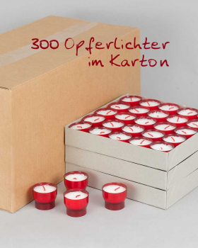 Opferlichter mit roter PC Hülle 47 mm Ø