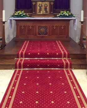 Kirchenteppich Rot 80 cm breit, 180 cm lang