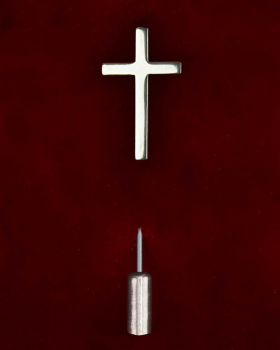 Priesterkreuz Sterling Silber mit Sicherheitsverschluß