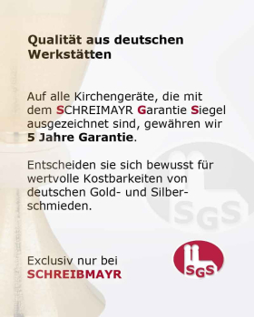 Hostienschale innen vergoldet