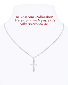 Kreuz Anhänger klassisch 13 x 20 mm 925 Silber