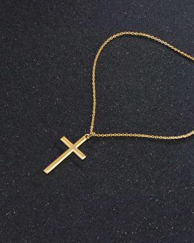 Preview: Kette mit Kreuzanhänger 925 Sterling Silber-vergoldet