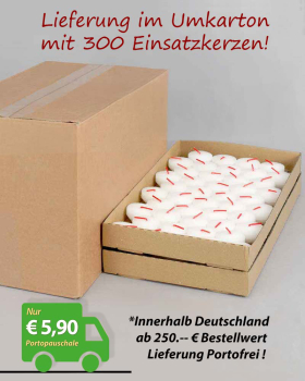 500 Ersatzlichter für Opferkerzen, 38 mm Ø