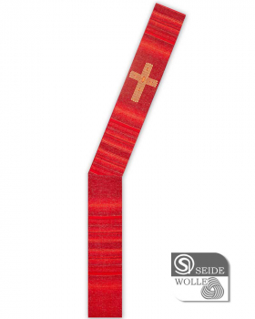 Diakonstola rot mit Kreuz