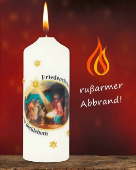 Weihnachtskerze 165/50 mm Friedenslicht